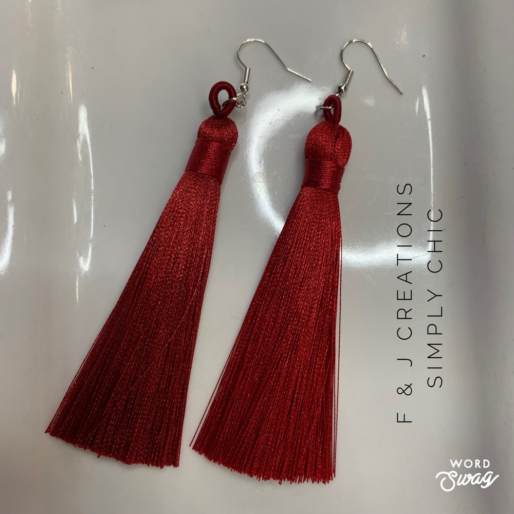Silk Tassel Earrings